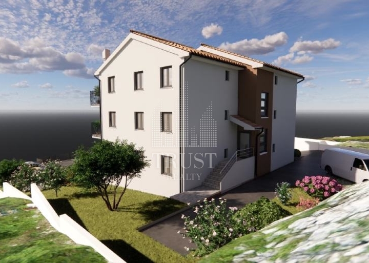 Kosi – prizemlje, okućnica 80 m² i pogled na more