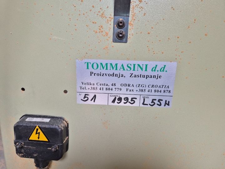 Tračna brusilica za drvo, preklopna