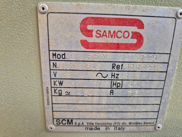Tračna brusilica za drvo, preklopna