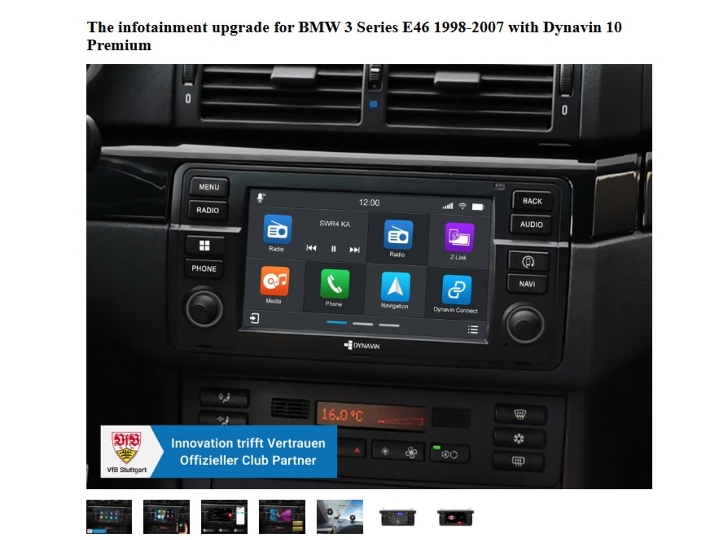 BMW E46 Android auto radio navigacija