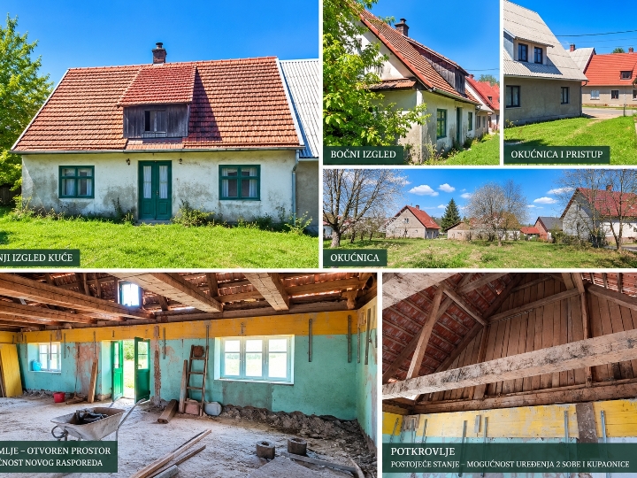 Brestova Draga - Gorski kotar kuća s okućnicom i velikim potencijalom