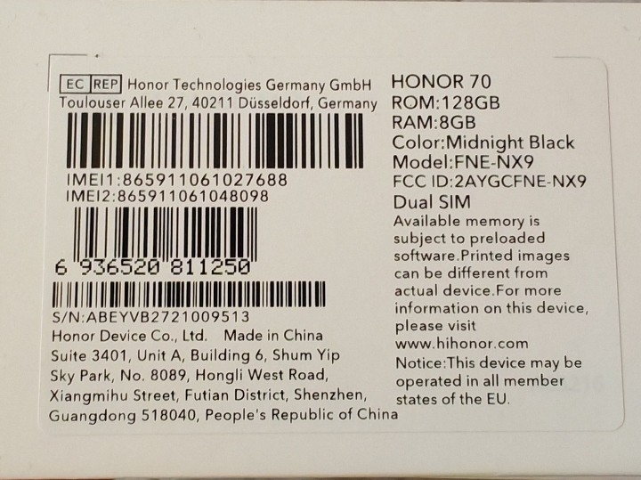 Mobitel Honor 70