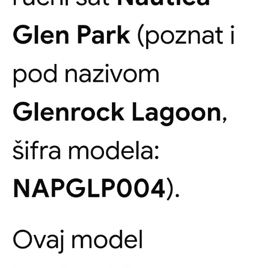 Muški sat Nautica Glen Park, kao novi, očuvan