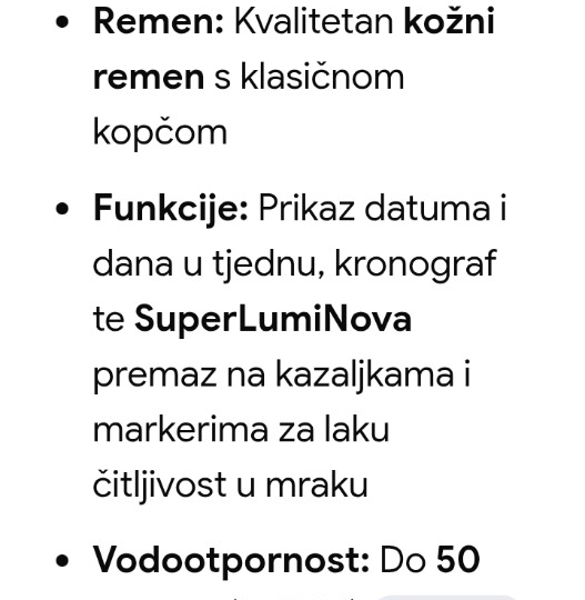 Muški sat Thunderbild, kao novi, očuvan