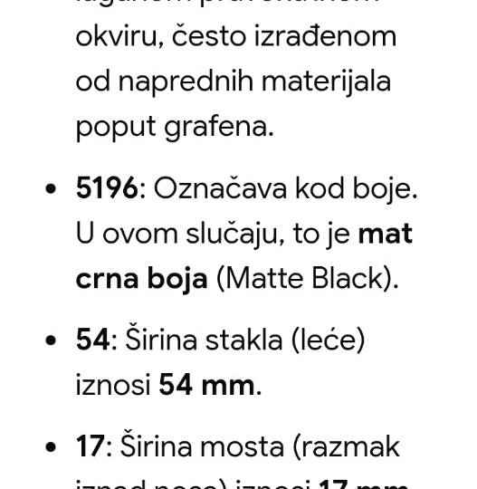 Okvir za naočale Rayban, očuvan, kao novi