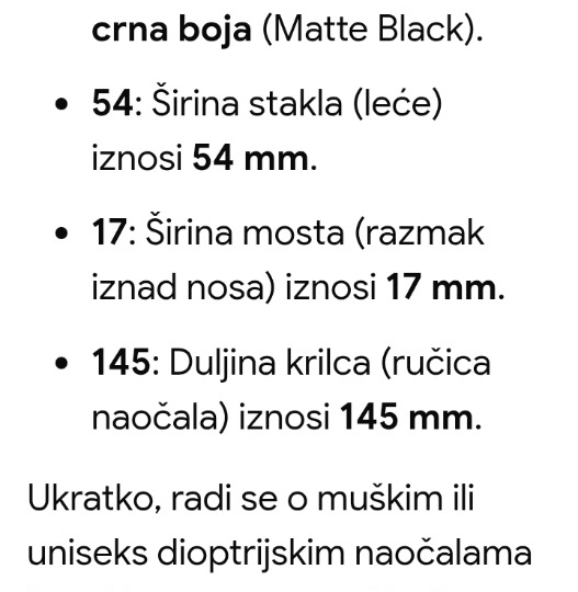 Okvir za naočale Rayban, očuvan, kao novi