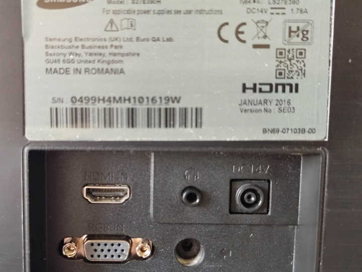 Samsung Led monitor 27"