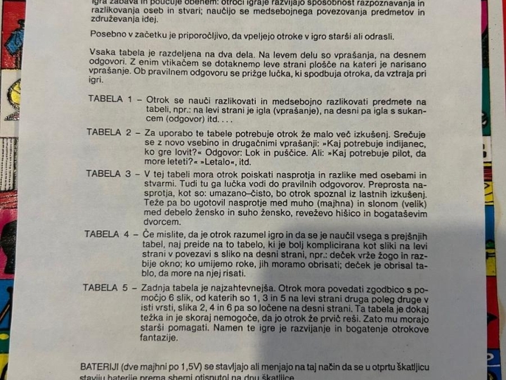 Retro edukativna društvena igra Elektro Kviz – Libe Rijeka – ispravna