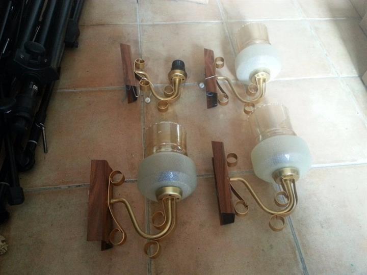 Zidne lampe starinske, 4 kom.