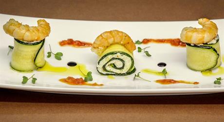 Rolane tikvice s kozicama