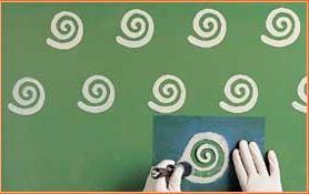 Izrađivanje dekoracija pomoću šablona